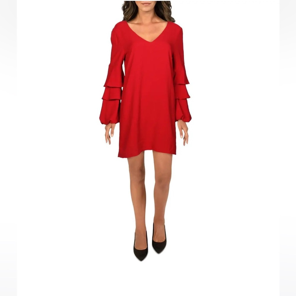 Charles Henry dress size XS petite stunning red shift dress PERFECT ❤️❤️
